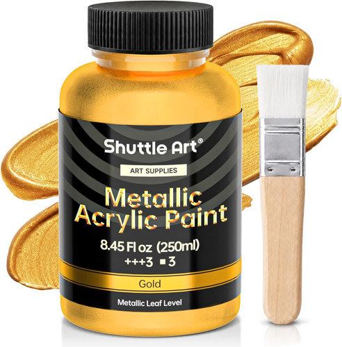 Peinture acrylique - peinture, or