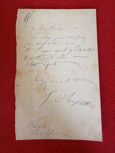 Df39 lettre autographe - df39-lettre,
