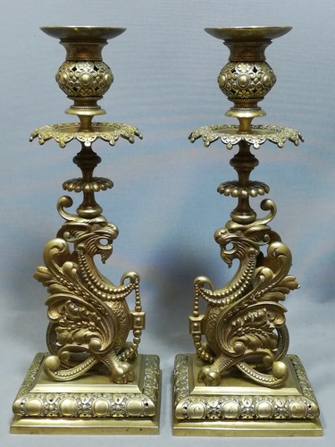 Paire flambeaus bougeoirs - flambeaus,,