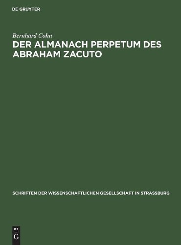 Bernhard cohn der almanach - der,