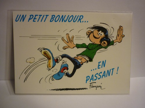 Carte postale gaston - postale, lagaffe