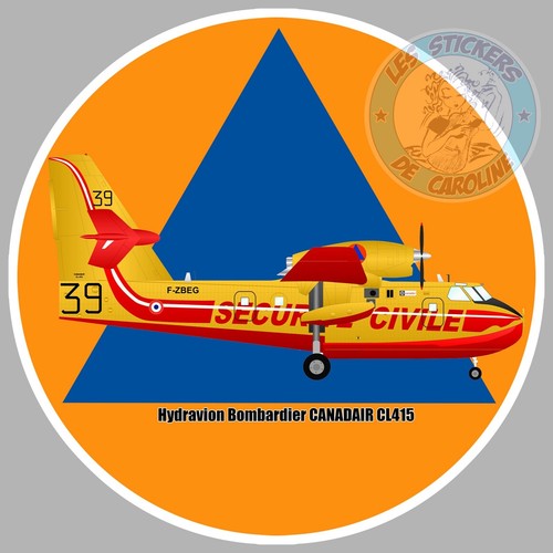 Sticker avion bombardier - avion,