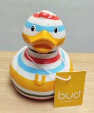 Canard en plastique BUD Luxury Ducks  modèle Rayures Bleues Jaunes Rouges 2004