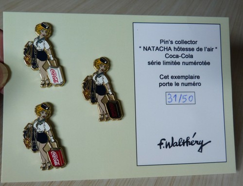 Rare pin - bd, natacha
