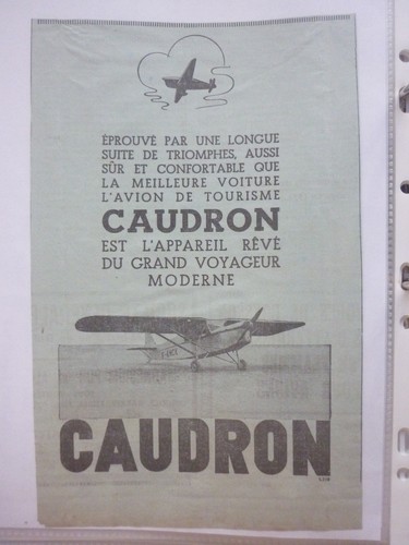 Pub caudron phalene - 11/34,