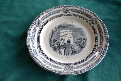 Ancienne assiette parlante - assiette,