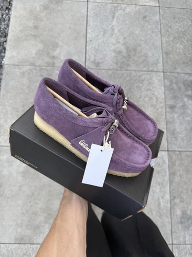 Clarks wallabee plum suède - wallabee,