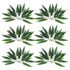  100 Pcs Bambou Artificiel Feuilles De Artificielle Décoration D'intérieur