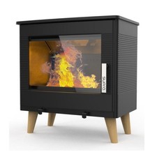 supra poêle à bois étanche 7.3kw noir FR9016170B markus