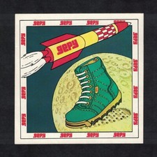 Autocollant / Sticker vintage chaussures Gepy Odyssée de l'espace
