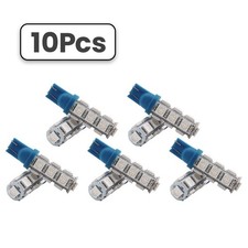 10x Blue T10 Wedge 13-SMD 5050