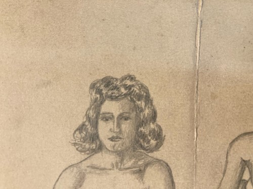 Ancien dessin crayon sur - dessin,