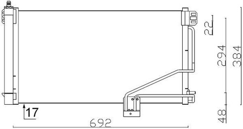 Mahle 347 001s condenser - 347,