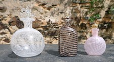 3 flacons Murano XXe siècle
