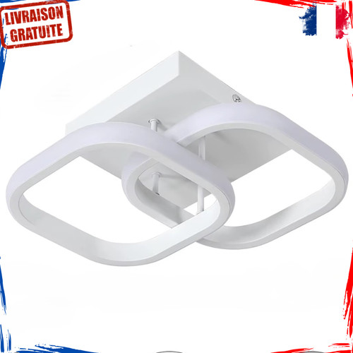 Plafonnier led carré - carré, double