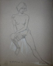 Gilbert Poillerat dessin au