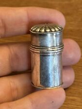 Boite à Fard En Argent Massif