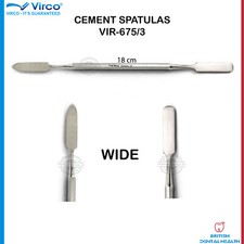 Nouveau Spatule À Ciment Dentaire En Acier Inoxydable Allemand Large