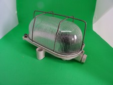 Ancienne Lampe de Coursive hublot Atelier Bakélite/Verre / Déco Loft Usine 