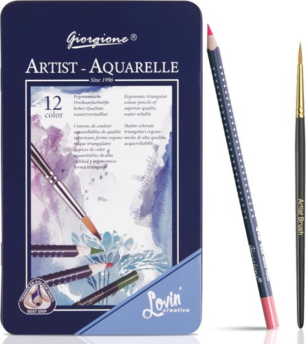 Crayons aquarellables bleu - aquarellables,
