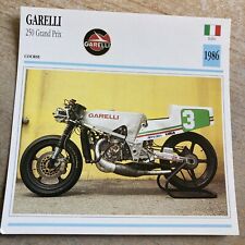 Garelli 250 grand Prix 1986 carte moto collection Atlas Italie
