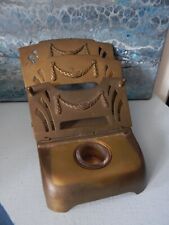 Ancien range courrier, porte lettre laiton décor couronne pliable signature