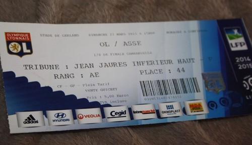 Ticket lyon v st etienne - ticket,