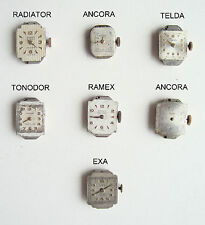 Lot Woman Poche Wristwatch Movement Pas Running Telda Exa Ancora Radiator Ramex