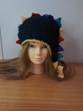 Bonnet Tu Femme Original Maya Hiver Fait Main  100%laine Népal