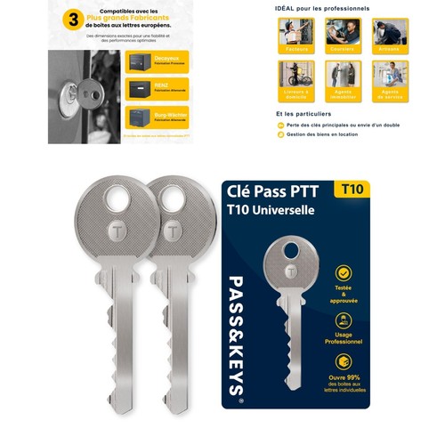 Clé pass ptt - pass, universelle