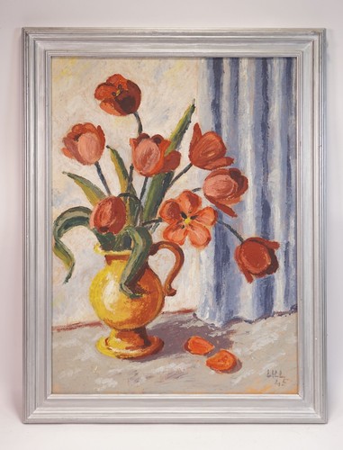 Vieux original huile tableau - huile,