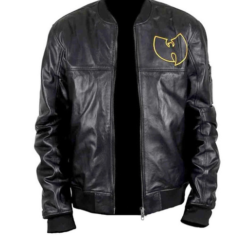 Hommes moto cuir noir veste - noir,