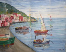 Tableau ancien huile art