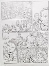 Planche N°9 de la  BD ROMA (Tome3). Dessin Annabel  - Crayonné