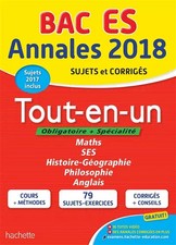 Annales Bac 2018 Tout-en-un