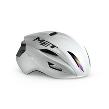 Casque Route Manta MIPS Blanc Holographique Brillant MET Vélo