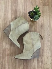 IRO Vero Cuoio Tan Suede Wedge