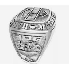 Bague cadeau Harley Davidson en argent sterling 925 pour hommes motard cavali...