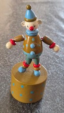 FIGURINE CLOWN WAKOUWA DESARTICULE EN BOIS HAUTEUR 12 CM