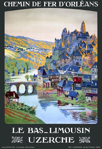 Affiche chemin fer orléans - chemin,