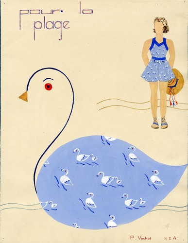 Pour plage maquette - "pour, la
