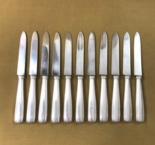 11 couteaux à entremet ART DECO métal argenté BOULENGER modèle BETTY 20,5 cm