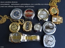 sicura ,montres diverses,mvts méca. auto.,non contrôlés , nad (stock ancien)