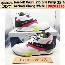 Reebok Court Victory Pump 35th Michael Chang White 100203236 Homme Taille