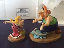 Scène prestige Atlas Astérix : Abraracourcix bain de pieds et Bonemine