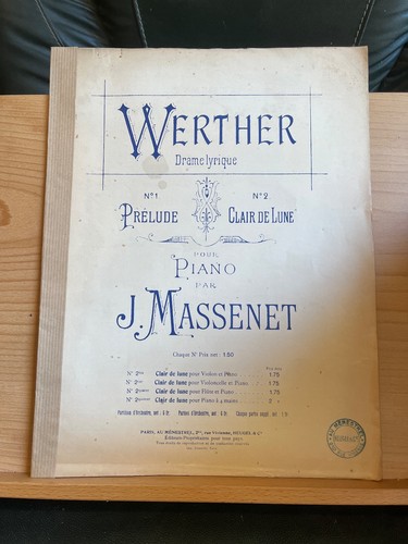 Massenet werther clair lune - werther, de