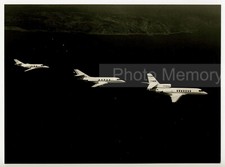 Mystère Falcon 10 Falcon 20-C & Falcon 50 en vol - Photo originale Dassault 1977