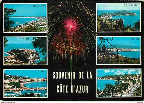 Carte postale alpes - carte, 06