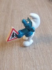 FIGURINE  Schtroumpfs vintage PEYO - panneau école 