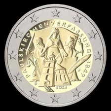 Pièce 2 euros commémorative Allemande 2024 très proche du neuf. Atelier D